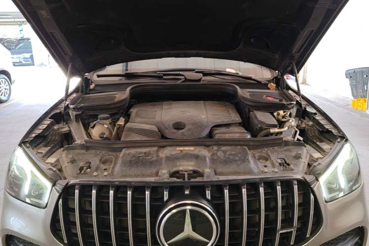 Used Mercedes-Benz GLE Coupe 2020 GLE 450 4MATIC Coupe SUV Luxury Model Engine Bay