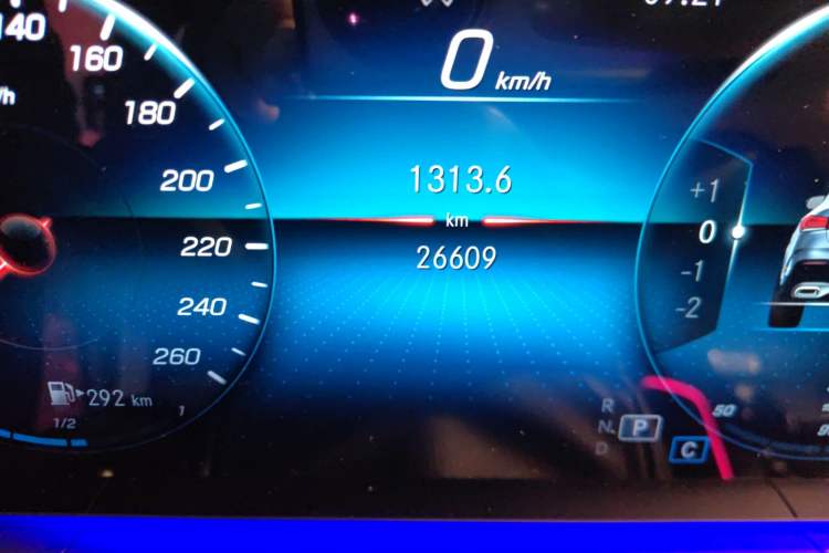 Used Mercedes-Benz GLE Coupe 2020 GLE 350 4MATIC Coupe SUV Luxury Model Odometer Close Up