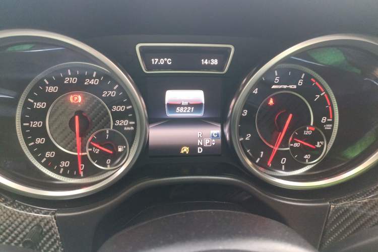 Used Mercedes-Benz GLE Coupe AMG 2015 AMG GLE 63 4MATIC Coupe SUV Odometer Close Up