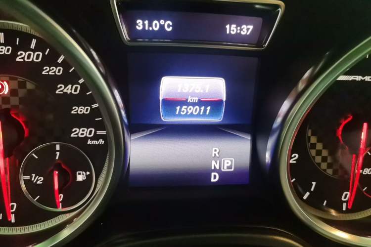 Used Mercedes-Benz GLE Coupe AMG 2017 AMG GLE 43 4MATIC Coupe SUV Odometer Close Up