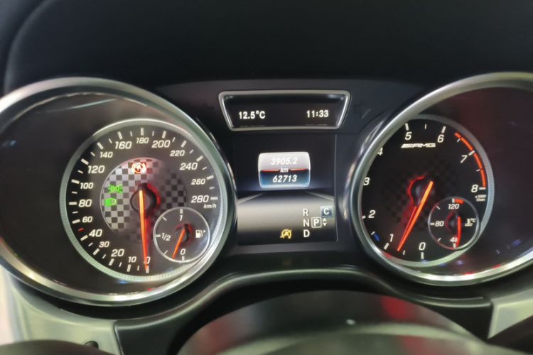 Used Mercedes-Benz GLE Coupe AMG 2017 AMG GLE 43 4MATIC Coupe SUV Odometer Close Up