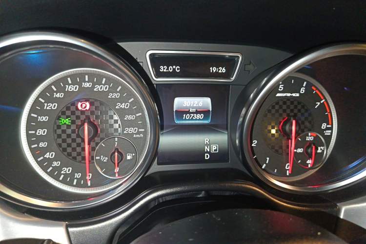 Used Mercedes-Benz GLE Coupe AMG 2017 AMG GLE 43 4MATIC Coupe SUV Odometer Close Up