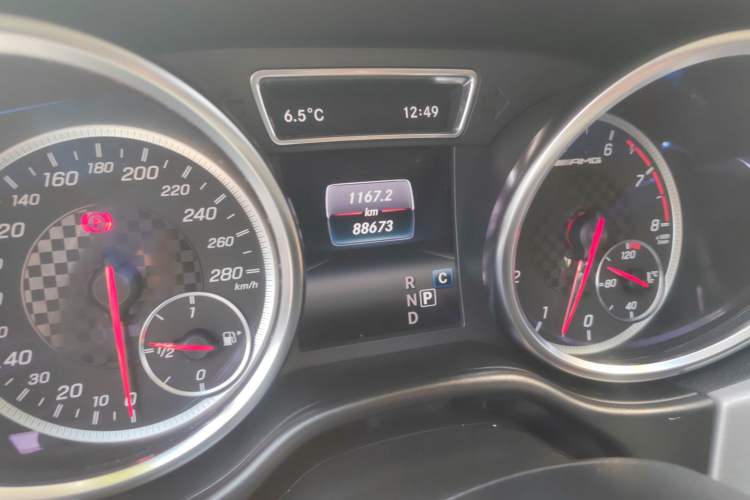 Used Mercedes-Benz GLE Coupe AMG 2017 AMG GLE 43 4MATIC Coupe SUV Odometer Close Up
