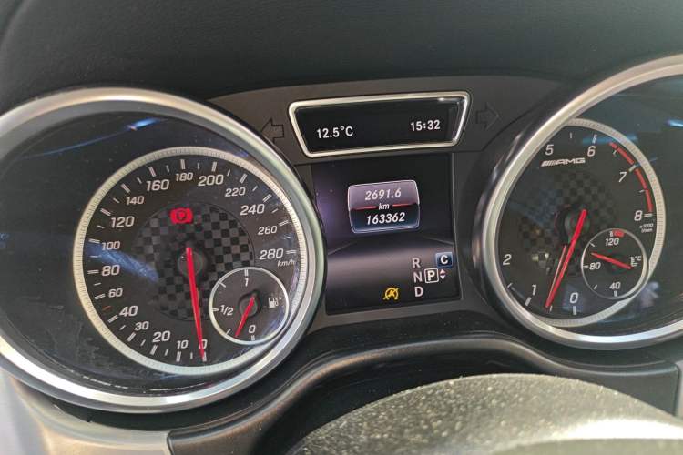 Used Mercedes-Benz GLE Coupe AMG 2017 AMG GLE 43 4MATIC Coupe SUV Odometer Close Up