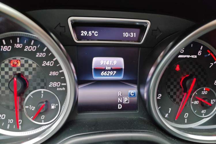 Used Mercedes-Benz GLE Coupe AMG  Odometer Close Up