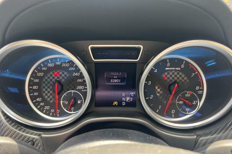 Used Mercedes-Benz GLE Coupe AMG 2017 AMG GLE 43 4MATIC Coupe SUV Odometer Close Up