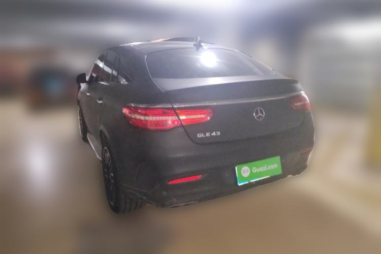 Used Mercedes-Benz GLE Coupe AMG 2018 AMG GLE 43 4MATIC Coupe SUV Phantom Orange Special Edition Rear Left 45 Deg