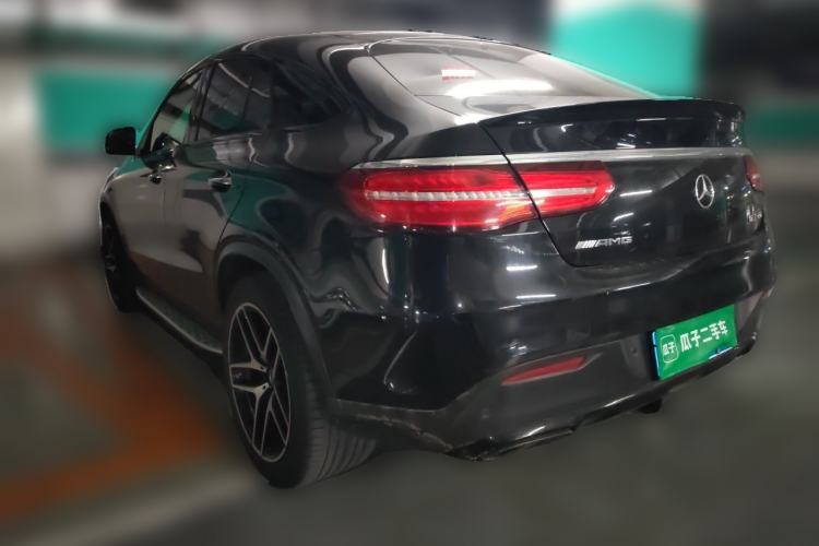 Used Mercedes-Benz GLE Coupe AMG 2018 AMG GLE 43 4MATIC Coupe SUV Phantom Orange Special Edition Rear Left 45 Deg
