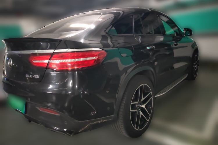 Used Mercedes-Benz GLE Coupe AMG 2018 AMG GLE 43 4MATIC Coupe SUV Phantom Orange Special Edition Rear Right 45 Deg