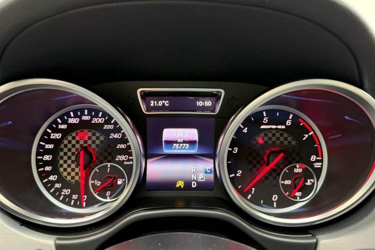 Used Mercedes-Benz GLE Coupe AMG 2018 AMG GLE 43 4MATIC Coupe SUV Phantom Orange Special Edition Odometer Close Up