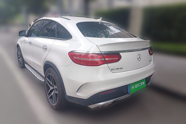 Used Mercedes-Benz GLE Coupe AMG 2018 AMG GLE 43 4MATIC Coupe SUV Phantom Orange Special Edition Rear Left 45 Deg