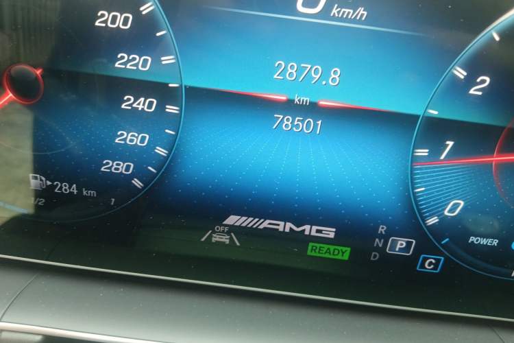 Used Mercedes-Benz GLE Coupe AMG 2020 AMG GLE 53 4MATIC+ Coupe SUV Odometer Close Up