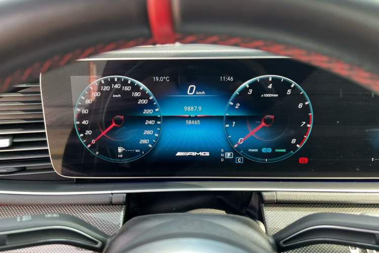 Used Mercedes-Benz GLE Coupe AMG 2020 AMG GLE 53 4MATIC+ Coupe SUV Odometer Close Up