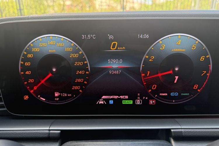 Used Mercedes-Benz GLE Coupe AMG 2020 AMG GLE 53 4MATIC+ Coupe SUV Odometer Close Up