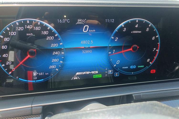 Used Mercedes-Benz GLE Coupe AMG 2020 AMG GLE 53 4MATIC+ Coupe SUV Odometer Close Up