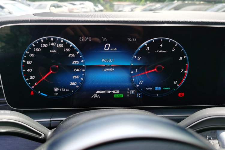 Used Mercedes-Benz GLE Coupe AMG 2020 AMG GLE 53 4MATIC+ Coupe SUV Odometer Close Up