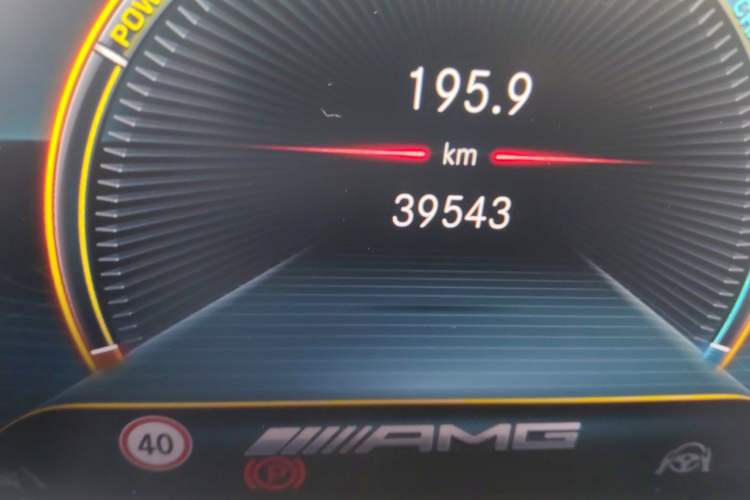 Used Mercedes-Benz GLE Coupe AMG 2022 AMG GLE 53 4MATIC+ Coupe SUV Odometer Close Up