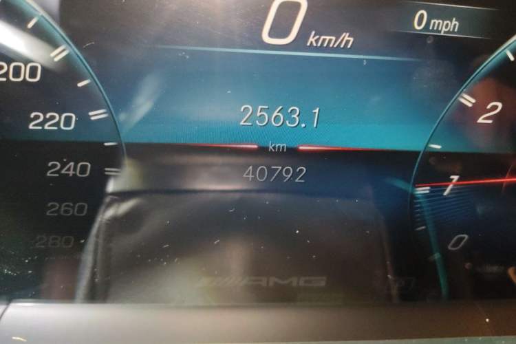 Used Mercedes-Benz GLE Coupe AMG 2022 AMG GLE 53 4MATIC+ Coupe SUV Odometer Close Up