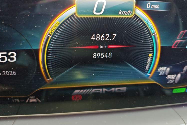Used Mercedes-Benz GLE Coupe AMG 2022 AMG GLE 53 4MATIC+ Coupe SUV Odometer Close Up