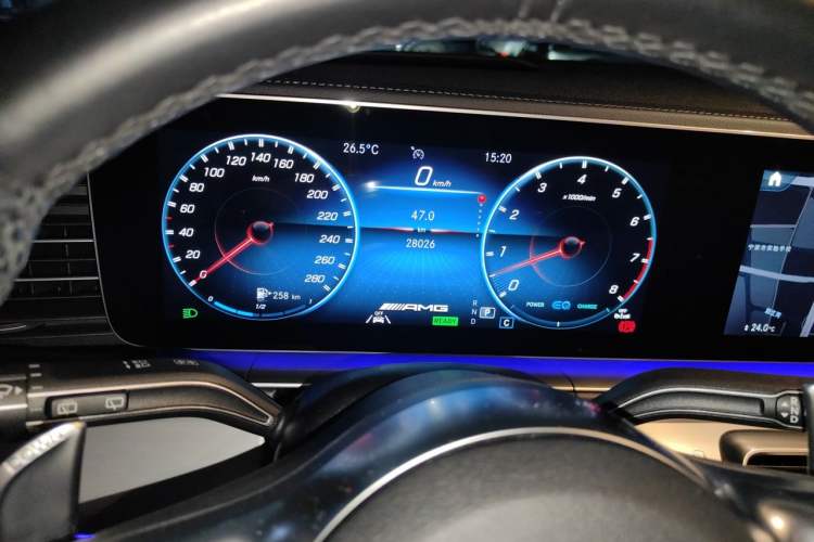 Used Mercedes-Benz GLE Coupe AMG 2022 AMG GLE 53 4MATIC+ Coupe SUV Odometer Close Up