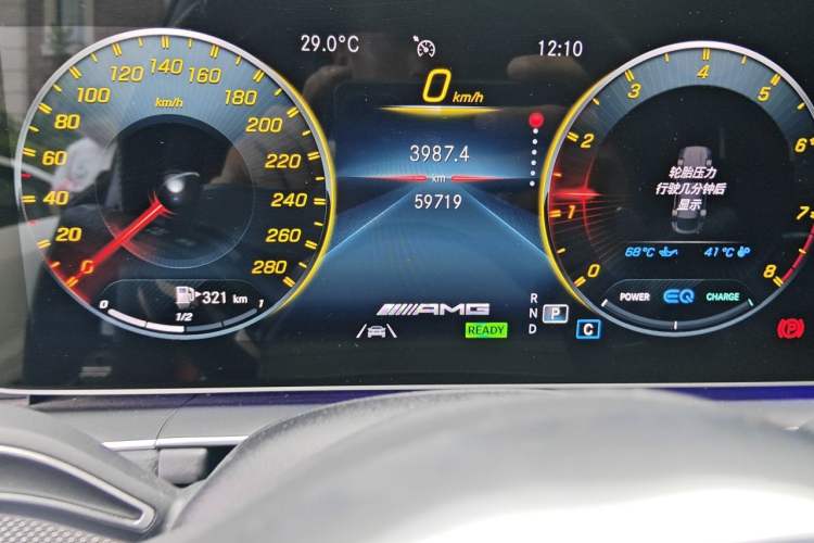 Used Mercedes-Benz GLE Coupe AMG 2023 AMG GLE 53 4MATIC+ Coupe SUV Odometer Close Up