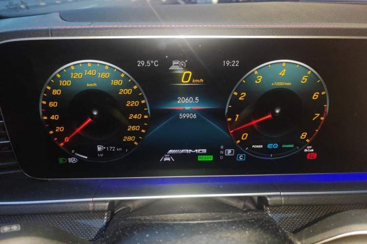 Used Mercedes-Benz GLE Coupe AMG 2023 AMG GLE 53 4MATIC+ Coupe SUV Odometer Close Up