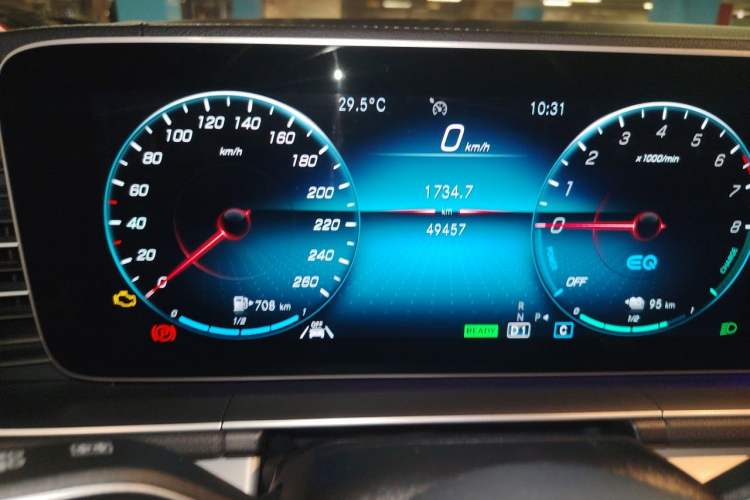 Used Mercedes-Benz GLE New Energy 2022 Restyled GLE 350 e 4MATIC Coupe SUV Odometer Close Up