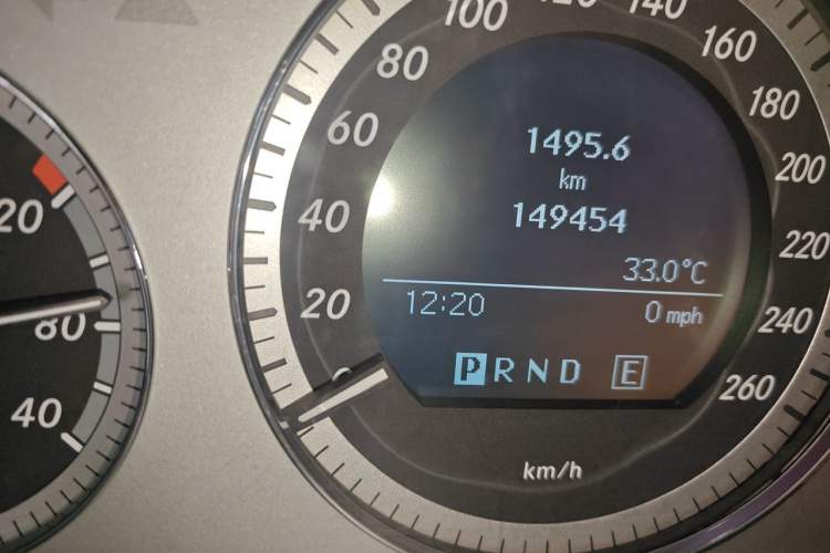 Used Mercedes-Benz GLK-Class 2012 GLK 300 4MATIC Dynamic Edition Odometer Close Up
