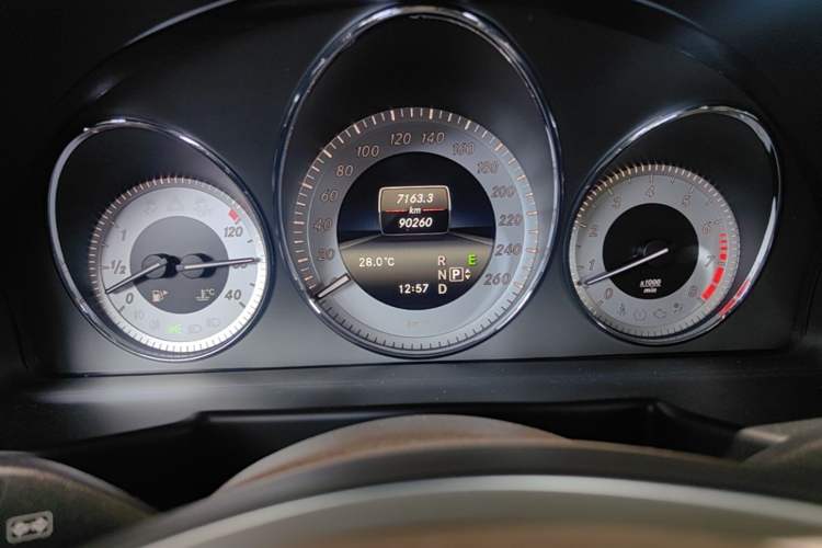 Used Mercedes-Benz GLK-Class 2013 GLK 300 4MATIC Dynamic Sunroof Model Odometer Close Up