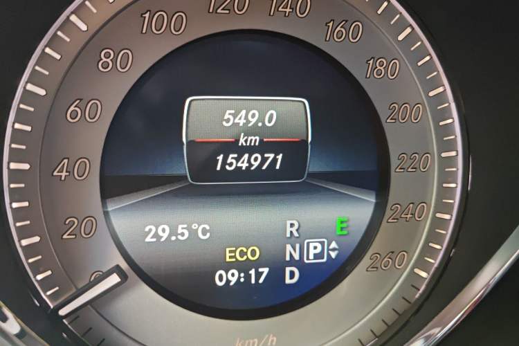 Used Mercedes-Benz GLK-Class 2015 GLK 260 4MATIC Dynamic Edition Ultimate Version Odometer Close Up