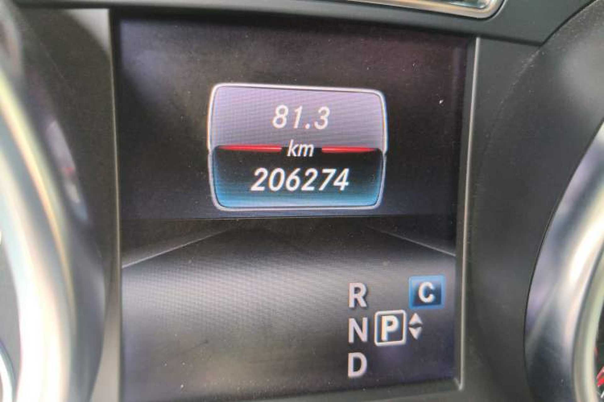 Used Mercedes-Benz GLS  Odometer Close Up