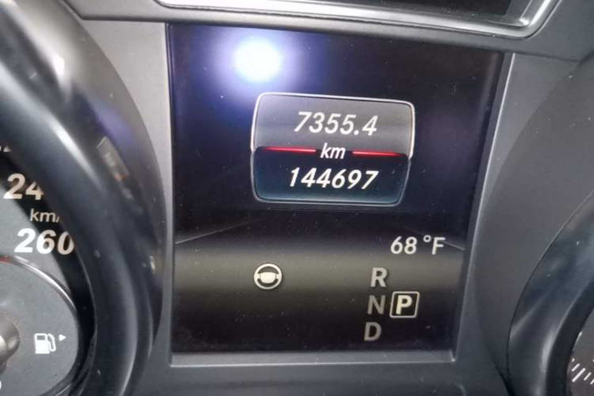 Used Mercedes-Benz GLS  Odometer Close Up