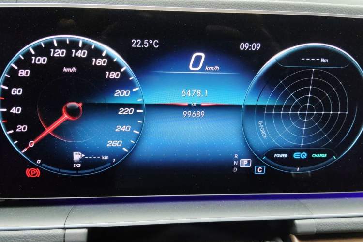 Used Mercedes-Benz GLS 2020 GLS 450 4MATIC Luxury Model Odometer Close Up