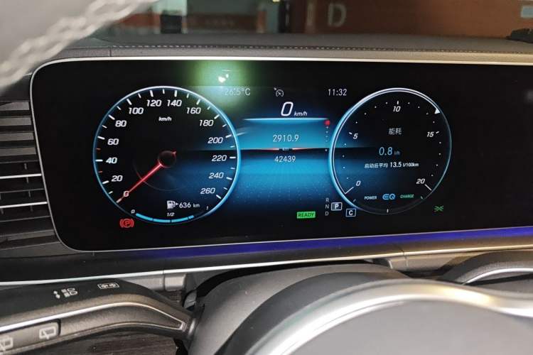 Used Mercedes-Benz GLS 2020 GLS 450 4MATIC Dynamic Edition Odometer Close Up