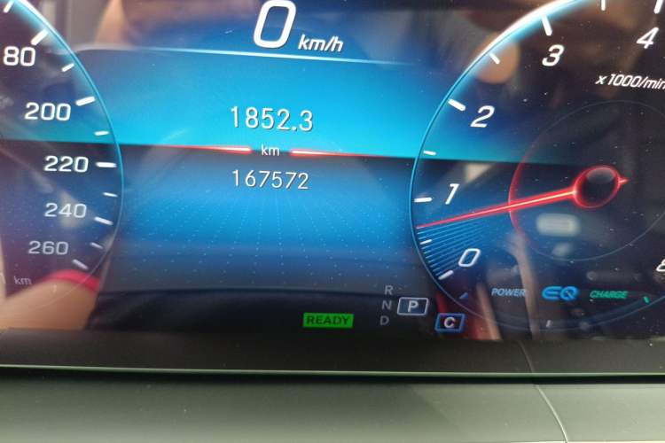 Used Mercedes-Benz GLS 2020 GLS 450 4MATIC Dynamic Edition Odometer Close Up