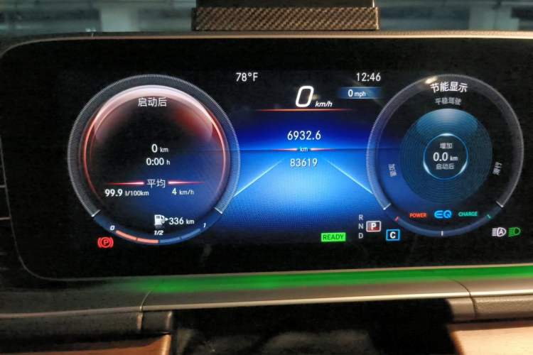 Used Mercedes-Benz GLS 2020 GLS 450 4MATIC Dynamic Edition Odometer Close Up