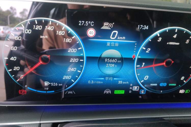 Used Mercedes-Benz GLS 2021 GLS 450 4MATIC Stylish Model Odometer Close Up