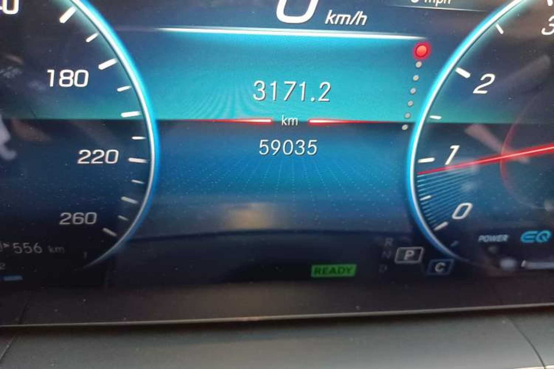 Used Mercedes-Benz GLS  Odometer Close Up