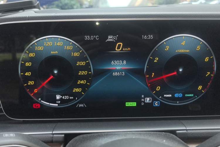 Used Mercedes-Benz GLS 2023 GLS 450 4MATIC Luxury Model Odometer Close Up