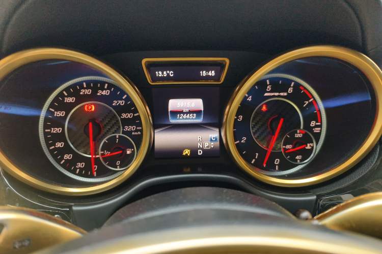 Used Mercedes-Benz GLS AMG 2016 AMG GLS 63 4MATIC Odometer Close Up