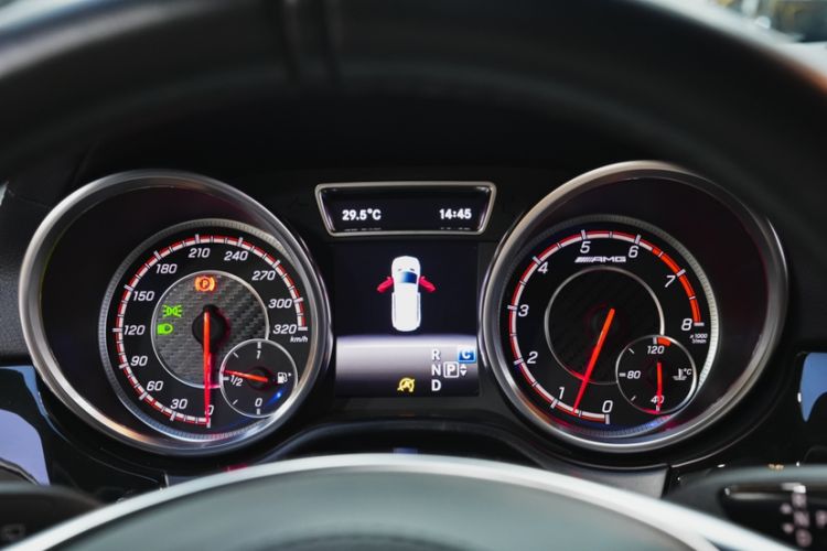 Used Mercedes-Benz GLS AMG 2017 AMG GLS 63 4MATIC Odometer Close Up