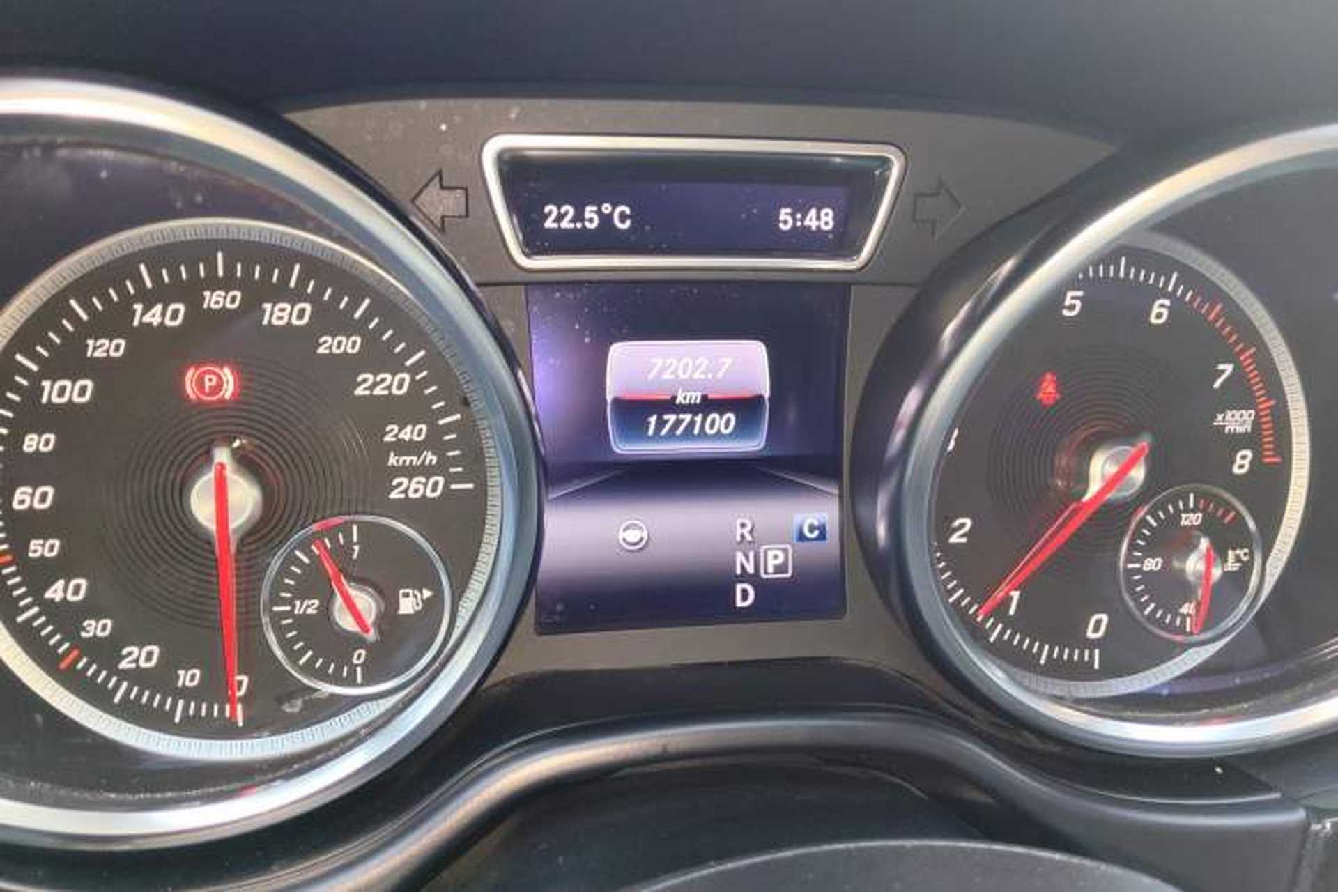 Used Mercedes-Benz GLS-Class  Odometer Close Up