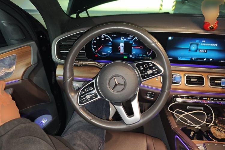 Used Mercedes-Benz GLS-Class 2020 GLS450 7-seater panoramic roof 20-inch wheels U.S. specification Steering Wheel