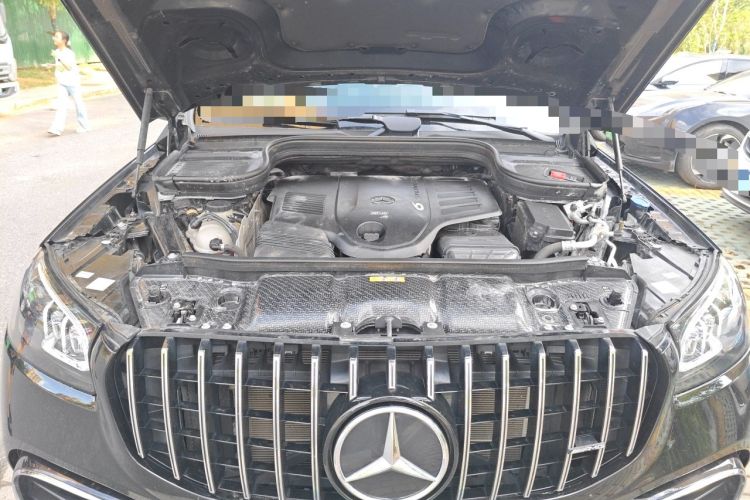 Used Mercedes-Benz GLS-Class 2022 GLS 450 7-seater small windows 21-inch wheels Mexican specification Engine Bay