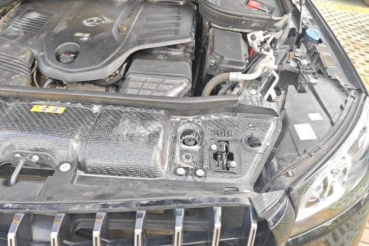 Used Mercedes-Benz GLS-Class 2022 GLS 450 7-seater small windows 21-inch wheels Mexican specification Engine Bay Left