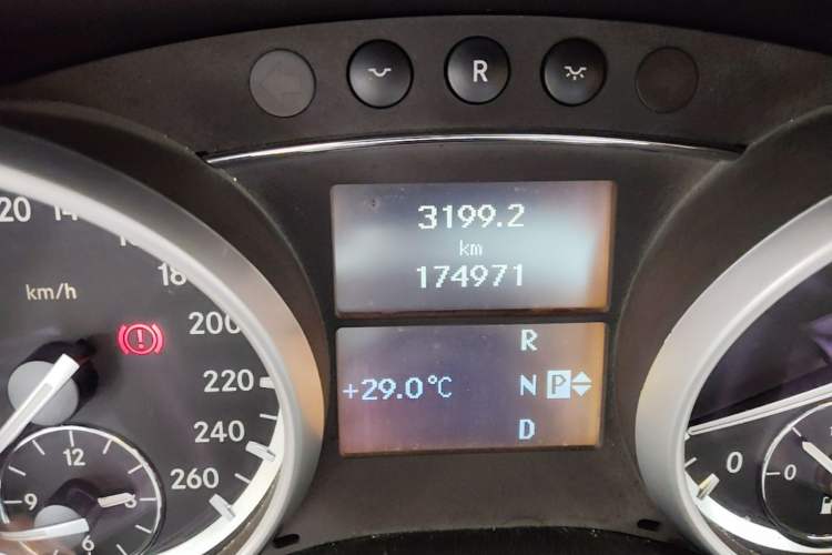 Used Mercedes-Benz M-Class 2010 ML 350 4MATIC Luxury Model Odometer Close Up