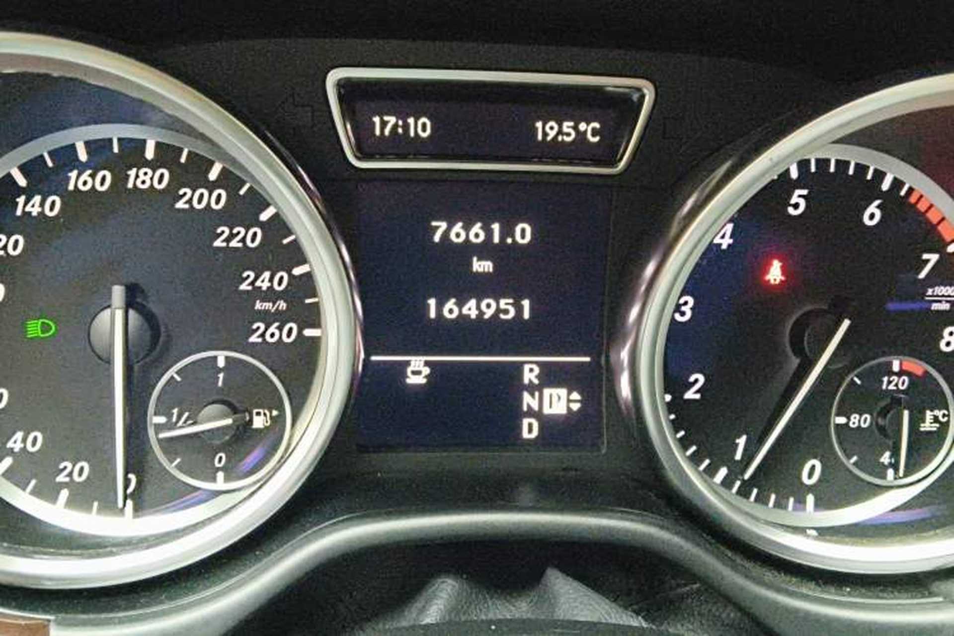 Used Mercedes-Benz M-Class 2012 ML 350 Luxury Edition Odometer Close Up