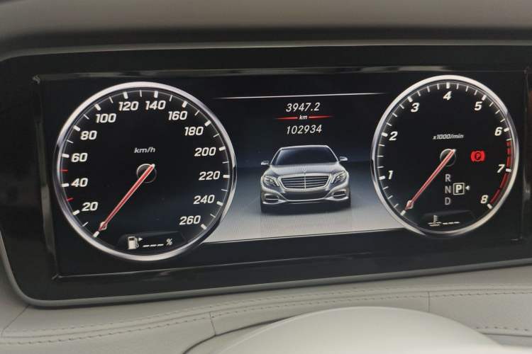 Used Mercedes-Benz Maybach S-Class 2016 S 400 4MATIC Odometer Close Up