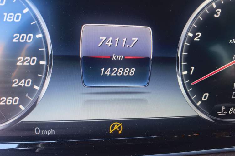 Used Mercedes-Benz Maybach S-Class  Odometer Close Up