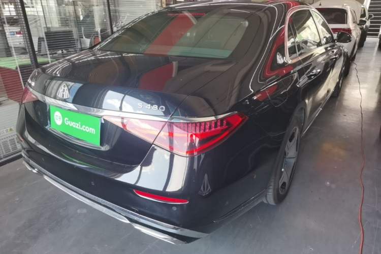 Used Mercedes-Benz Maybach S-Class 2021 S 480 4MATIC Rear Right 45 Deg